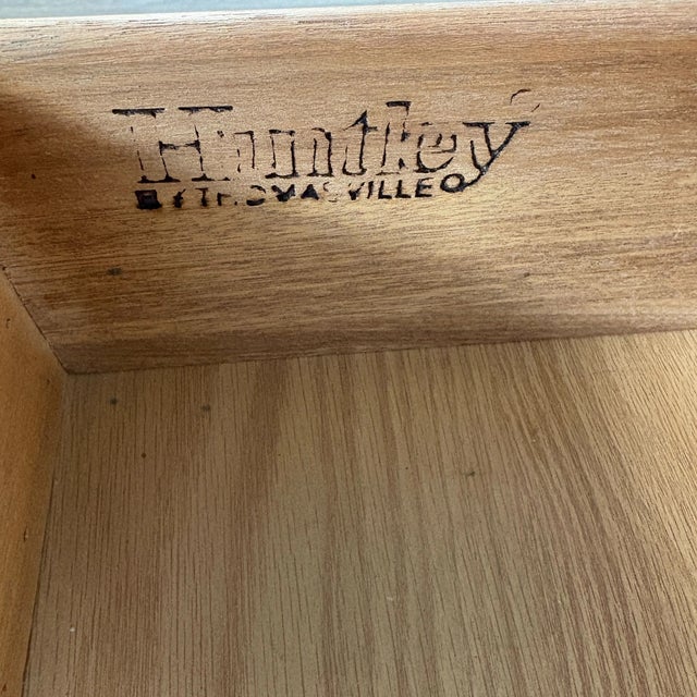 Vintage Thomasville Huntley Mid Century Oak Server Credenza For Sale - Image 11 of 11