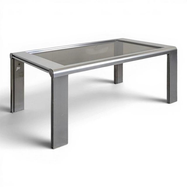 Metal Vintage Space Age Coffee Table in Chrome, 1970s For Sale - Image 7 of 7