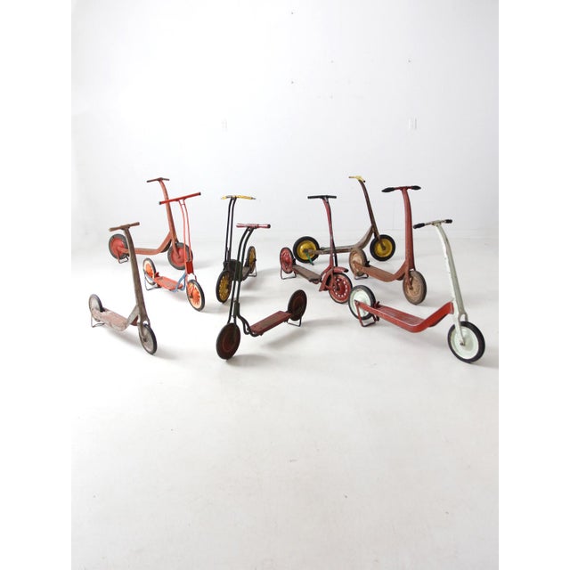 Collection Vintage Metal Scooters For Sale - Image 9 of 12