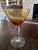 1930s Mid-Century Cambridge Glass Amber & Clear Stem Champagne Coupes - Set of 7 For Sale - Image 9 of 18