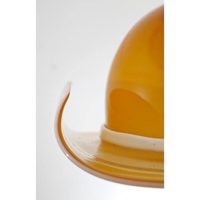 1970s Hat-Shaped Pendant Lamp in Murano Glass attributed to Paolo Venini, Italy, 1970 For Sale - Image 5 of 18