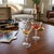 Mid 20th Century Mid Century Modern Sasaki Noritake Bamboo Etched Crystal Martini Cocktail Stemmed Glasses - Set 3 For Sale - Image 9 of 10