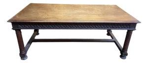 Louis XIII Gothic Dining Table in Walnut