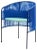 Blue Caribe Lounge Chair by Sebastian Herkner For Sale