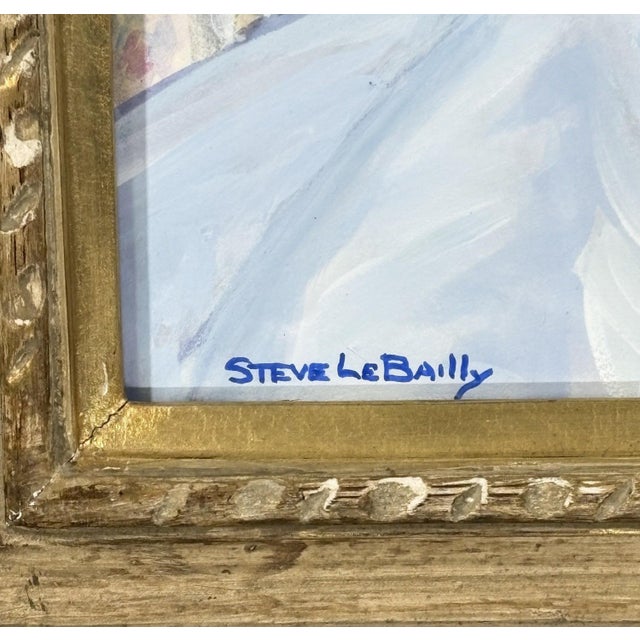Signed Steve LeBailly Original Tempera Master Study After Sargent's Lady Agnew Framed This striking original tempera...