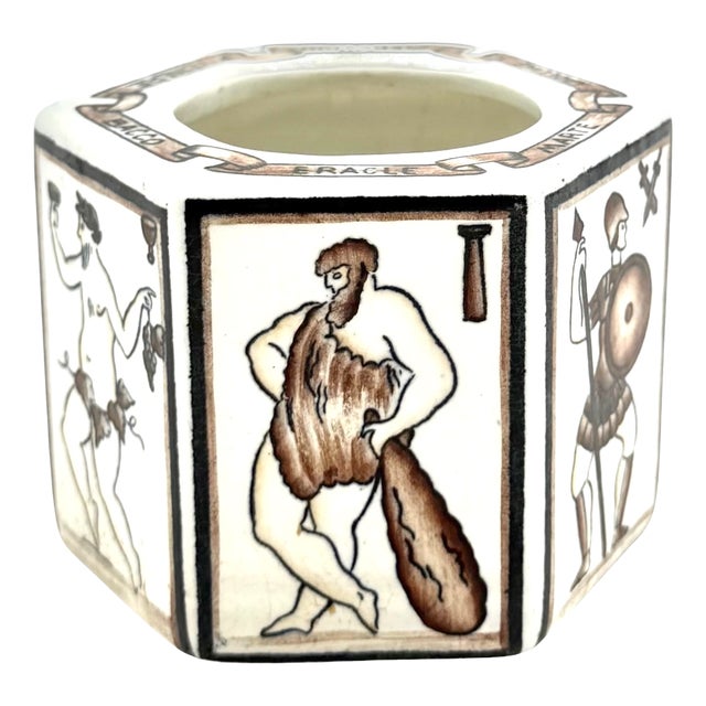 Per Scriver Classico Ashtray by Gio Ponti for San Cristoforo Richard Ginori, Italy 1923, 1920s For Sale