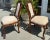 2010s Pair of Rococo Style Stained Walnut Side Chairs For Sale - Image 5 of 8