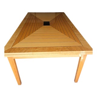 1990s Giorgio Collection Tamo Ash Expandable Dining Table For Sale