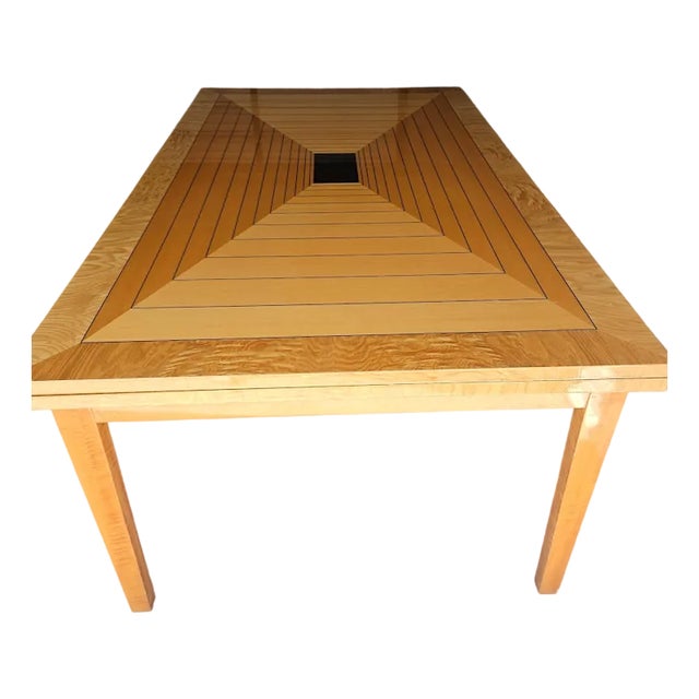 1990s Giorgio Collection Tamo Ash Expandable Dining Table For Sale