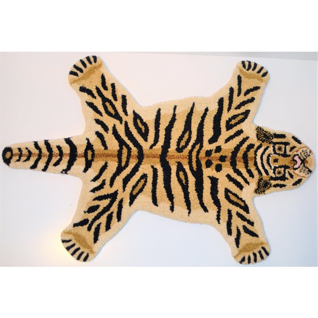 Boho Chic 1990s Vintage Tiger Style Persian Rug - 2' X 3' For Sale - Image 3 of 6