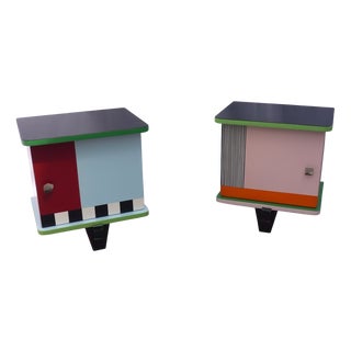 Small Vintage Bedside Tables, Set of 2 For Sale