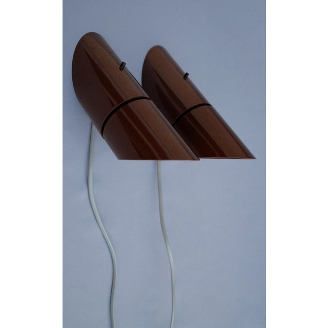 Plastic Phister Wall Lamps by Hans Due for Fog & Mørup, 1970s, Set of 2 For Sale - Image 7 of 10
