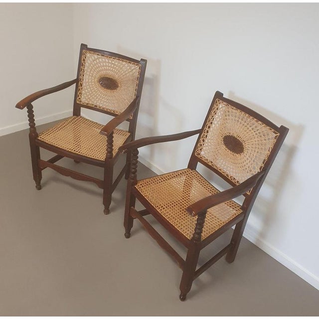 Monastery Medaillon Webbing Armchairs, 1930s, Set of 2 For Sale - Image 12 of 18