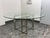 Contemporary Glass Dining Table + Eight White Leatherette Dining Chairs, Set of Nine For Sale - Image 4 of 12