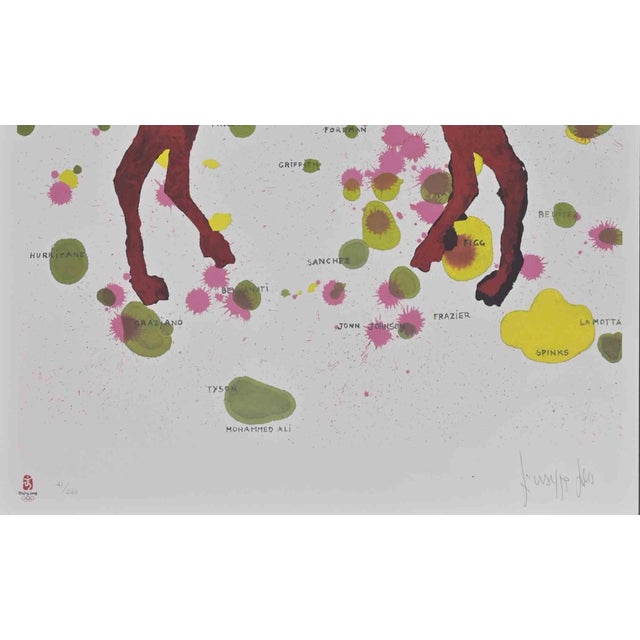 Lithograph realized by Giuseppe Gallo in 2008 in occasion of the Olympic Games in Beijing. Limited edition of 260. Hand...