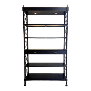 Sherrill Lighted Regency Etagere For Sale