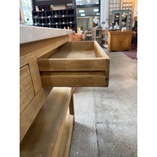 Tan Adoorne Large Kitchen Island For Sale - Image 8 of 9