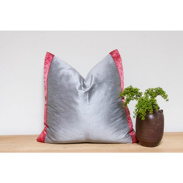 Textile Star Dust Festive Silk Euro Pillow Cover For Sale - Image 7 of 7