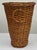 Vintage Handwoven Split Reed and Wicker Waste Basket For Sale In Kansas City - Image 6 of 10