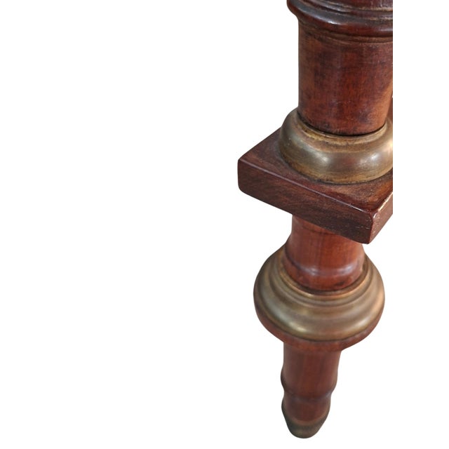Neoclassical Guéridon in Mahogany and Red Marble, 1890 For Sale - Image 13 of 18