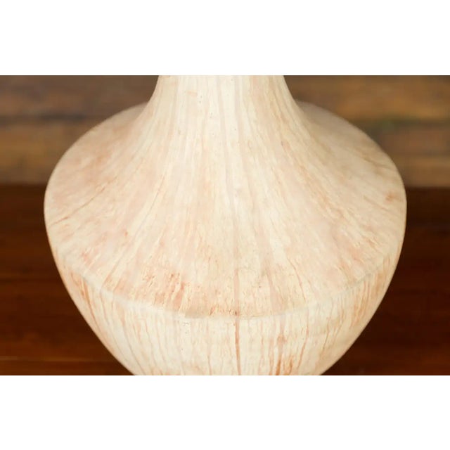 Late 20th Century Northern Thai Chiang Mai White Contemporary Vase from the Prem Collection For Sale - Image 10 of 13