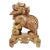 Mid-Century Carved Stone Chinees Dragon Lion Statue Sculpture For Sale
