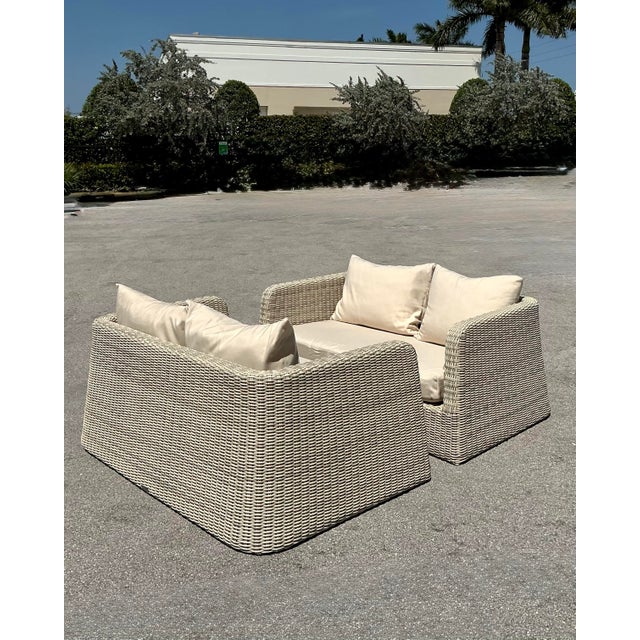 Textile Vintage Janus Et Cie “Zeya” Two Seat Sofa For Sale - Image 7 of 12