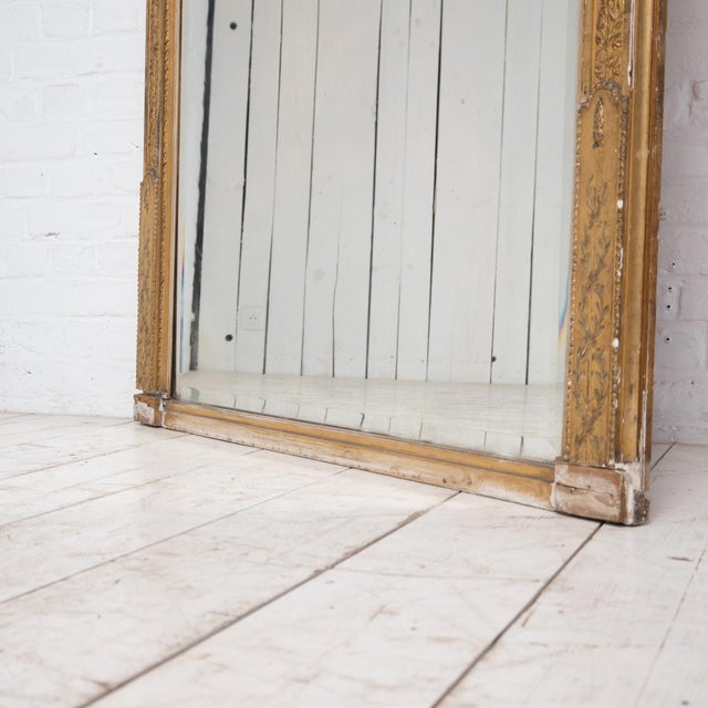 Large Napoleon III Pediment Mirror, 1870 For Sale - Image 3 of 11