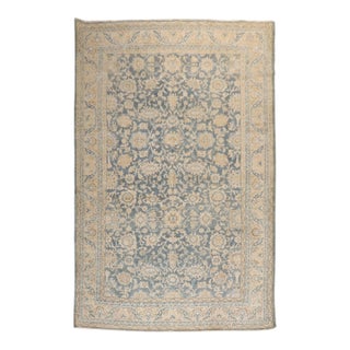 Vintage Zabihi Collection Persian Malayer Blue Small Room Size Rug - 7' x 10'5" For Sale