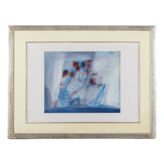 Portuguese School, Abstract Painting, Mixed Media, Framed For Sale