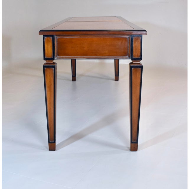 Neoclassical Style Italian Directoire Console Table, Rosso Verona Marble Top For Sale - Image 9 of 15