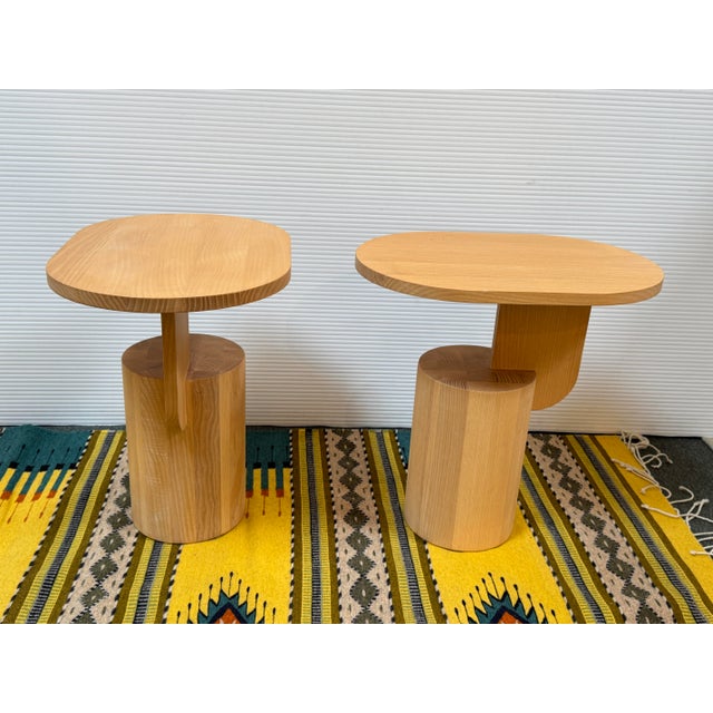 Wood Ferm Living Insert Side Tables, Pair For Sale - Image 7 of 12