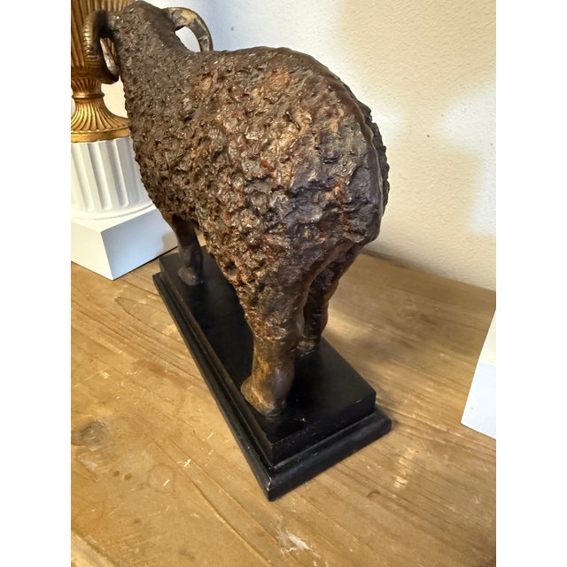 Bronze Ram Sheep Sculpture For Sale - Image 6 of 8
