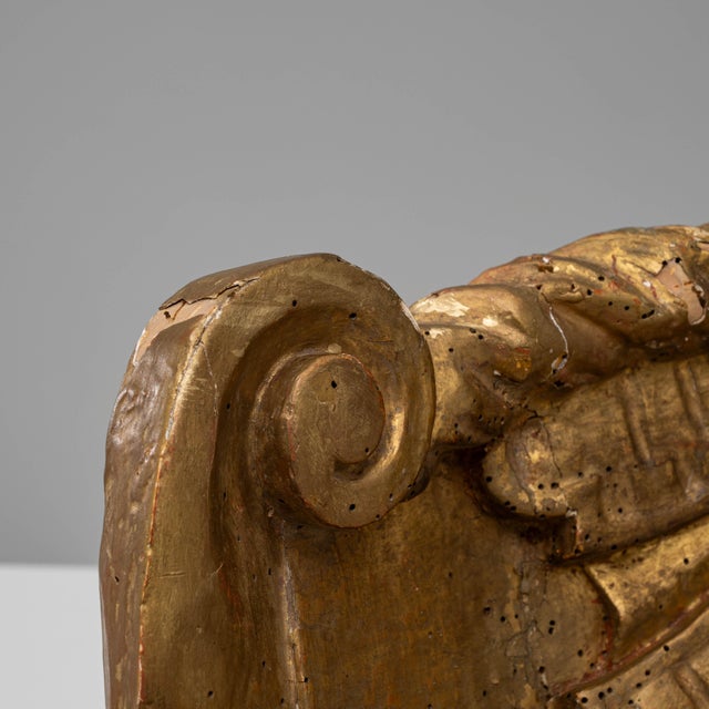 1800s French Gilded Wood Ornament For Sale - Image 12 of 18