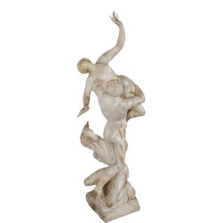 Italian Carved Marble Sculpture Depicting "The Abduction of the Sabine Women" After Giambologna For Sale