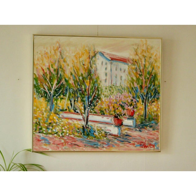 Gunnar Ingemar Erixon, Motif at Polcastro, Campagna, Italy, 1960s, Oil on Canvas, Framed For Sale - Image 9 of 11