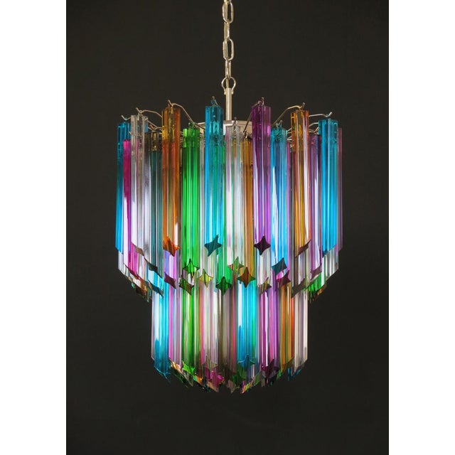 Murano Glass Elena Model Chandelier in the style of Venini Style, 1990 For Sale - Image 4 of 13