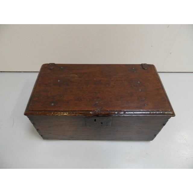 Antique Oak Chest, 1700s For Sale - Image 6 of 12