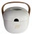Suomi Pure Nature Porcelain and Wood Bowl by Timo Sarpaneva for Rosenthal Studio Line, Germany, 1979 For Sale