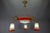 Empire French Red and White Glass and Bronze Chandelier, 1925 For Sale - Image 17 of 18