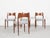 Midcentury Dining Chairs in Teak by Arne Hovmand Olsen for Mogens Kold, 1960s, Set of 4 For Sale - Image 4 of 13