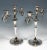 Art Nouveau Silver Three-Flame Candelabra from Lippa & Co, 1890s, Set of 2 For Sale - Image 4 of 9