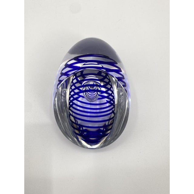 Glass Art Object / Paperweight from Studio Åhus, Sweden, 1991 For Sale - Image 4 of 18