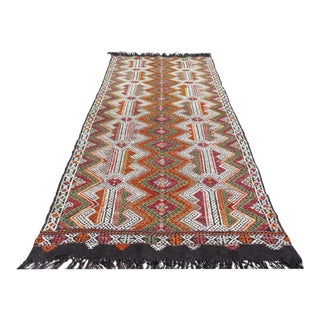 1960s Vintage Anatolian Kilim Rug - 57"x130" For Sale