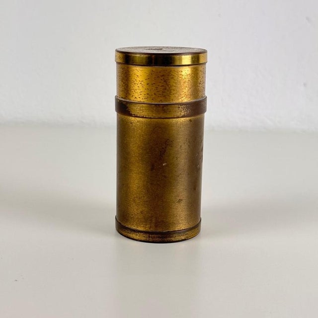 Small Round Brass Box by Gabriella Crespi, 1960s For Sale - Image 3 of 13