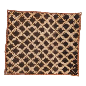 Cacao African Kuba Cloth Panel