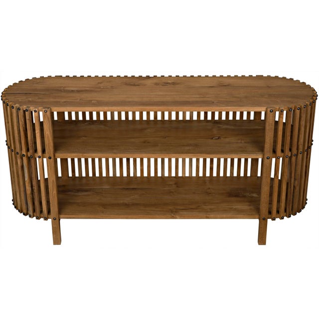 Noir Consuela Console, Teak For Sale - Image 4 of 10
