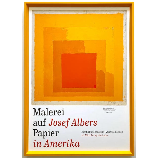 Josef Albers ポスター JOSEF ALBERS RARE 1998 LITHOGRAPH PRINT FRAMED BAUHAUS