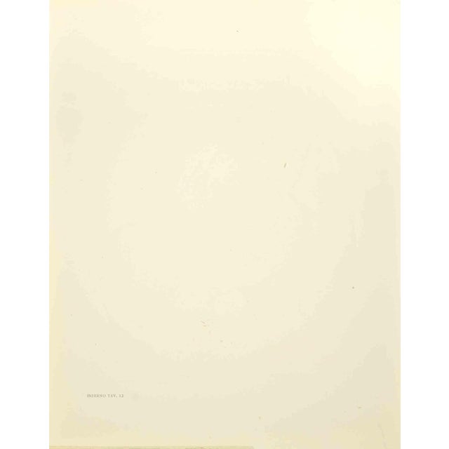 The Minotaur - The Divine Comedy is a woodcut print realized in 1963 for a series illustrating the Medieval poem of the...