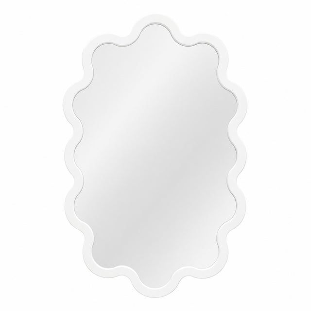 Large Contemporary Oval Wall Wavy Mirror – Hvyli Oval 90 For Sale - Image 13 of 15